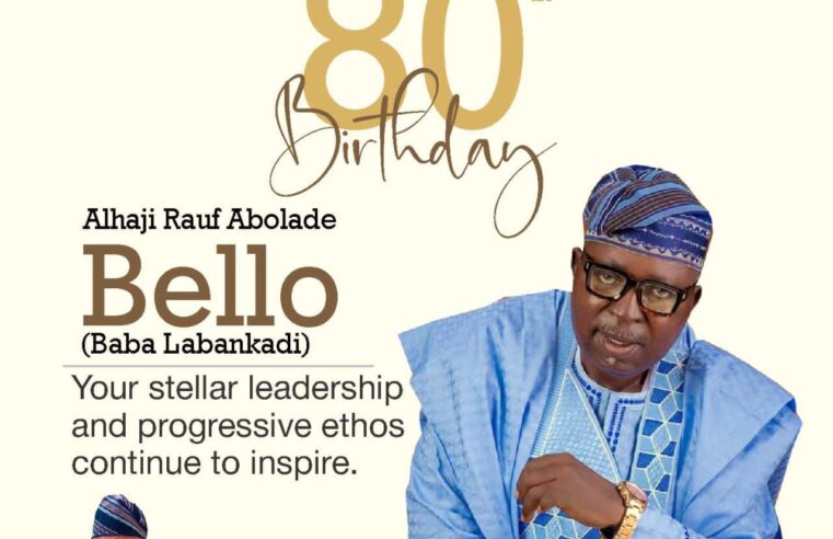 Agbaje Felicitates Alhaji R.A.Bello on 80th Birthday