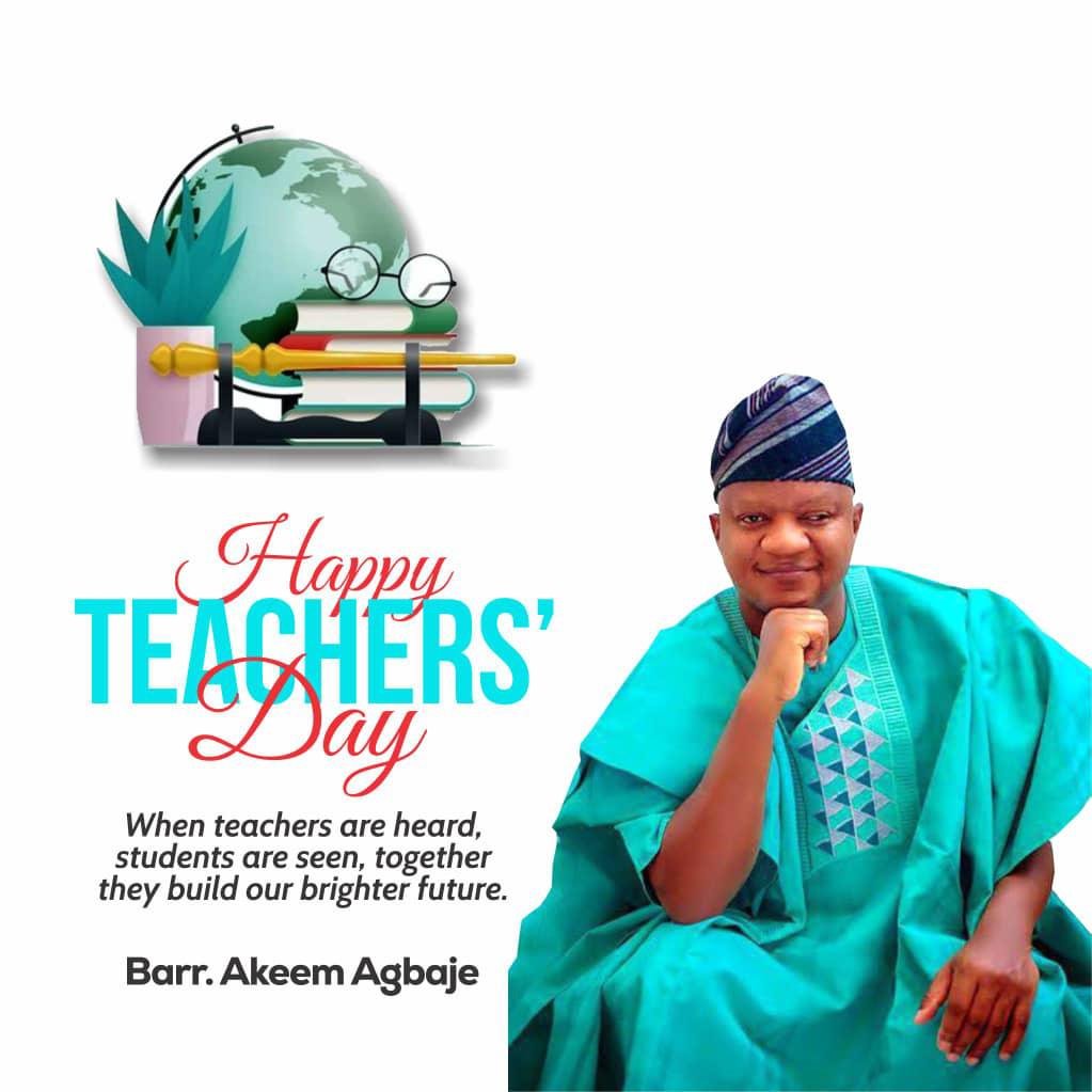 Teachers’ Day 2024: Agbaje Hails Teachers, Labels them Builders of the Future