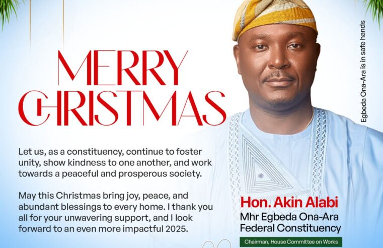 Akin Alabi Urges Peace, Unity, and Love in Christmas Message to Constituents