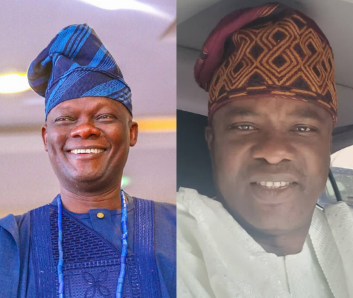 Hon Ikumogunniyi Asukuna Felicitates Senator Teslim Folarin on Installation as Aare Alaasa Olubadan of Ibadanland