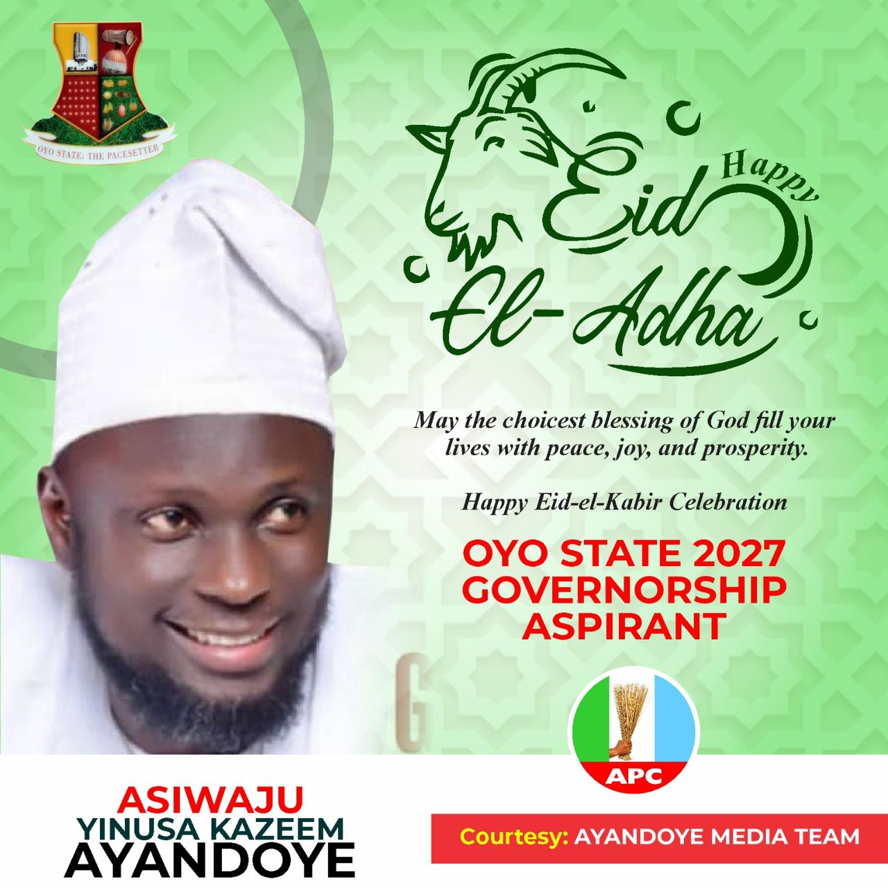 Eid-el-Kabir: Ayandoye Felicitates With Muslims 
