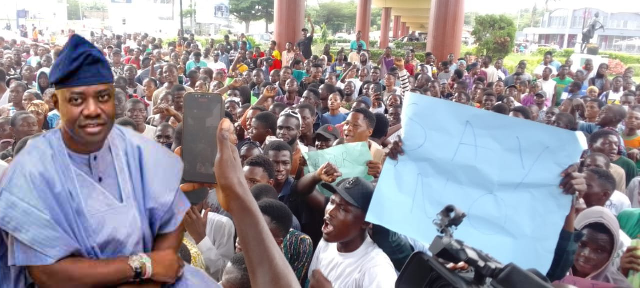 VOOPI: Students Protest Against Renaming Of The Polytechnic Ibadan