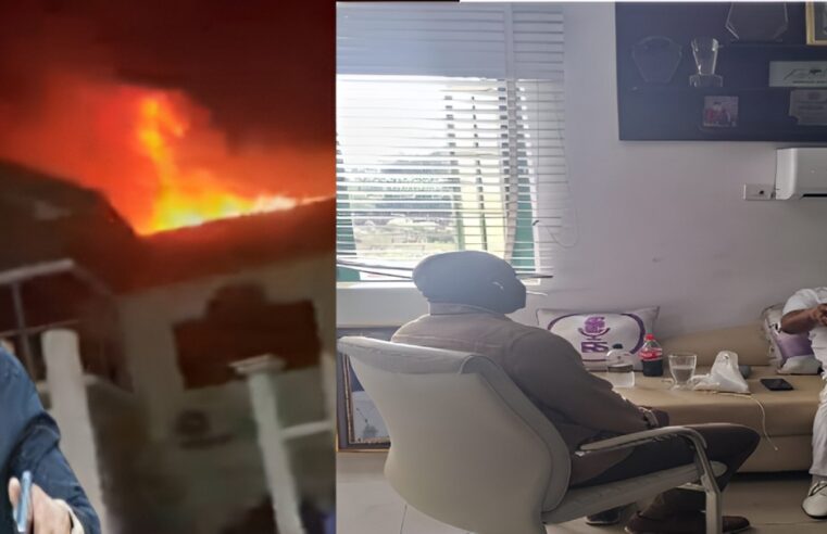 Fire Incident: Barr Akeem Agbaje Pays Sympathy Visit to Dr Yinka Ayefele at Music House