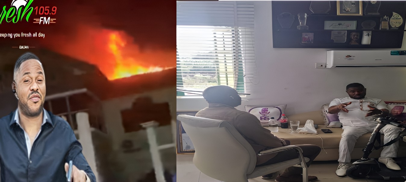 Fire Incident: Barr Akeem Agbaje Pays Sympathy Visit to Dr Yinka Ayefele at Music House