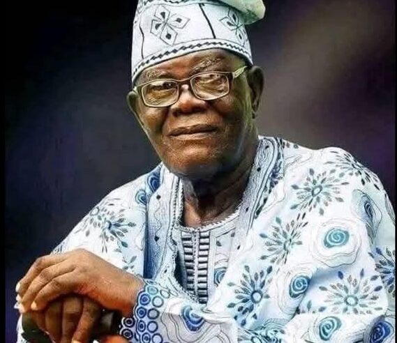Arisekola-Alao Commiserates with Prof Adeolu Akande on the Passing of His Father, Pa Amos Adetunji Akande