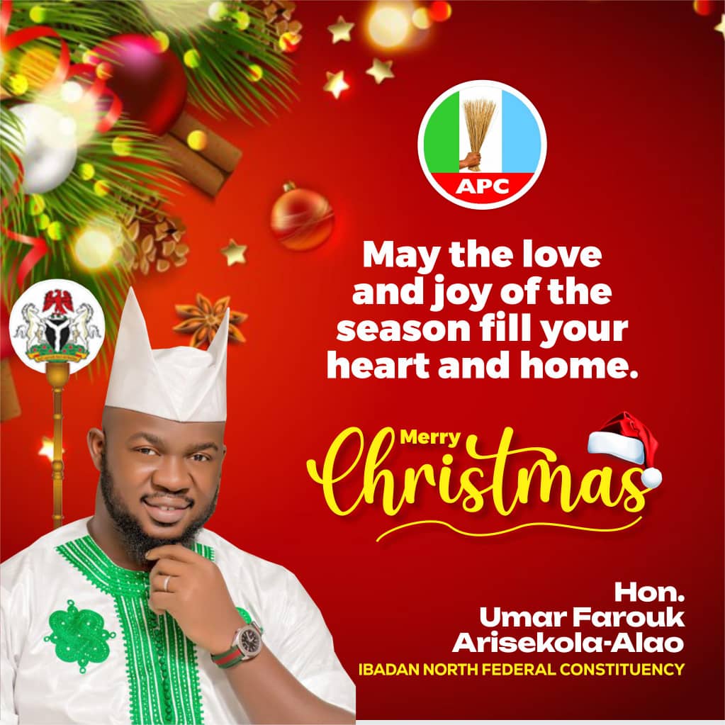 Season of Love and Togetherness: Arisekola-Alao Sends Festive Greetings to All