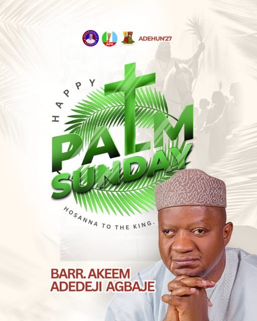‎Barr Akeem Agbaje Celebrates Palm Sunday with Christians, Encourages Love and Sacrifice