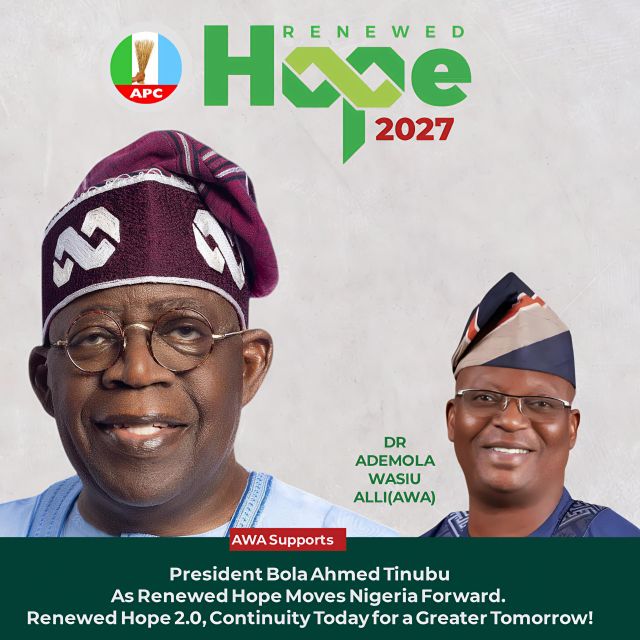 ‎Third Anniversary: AWA Congratulates President Tinubu, Reaffirms Support for Renewed Hope Agenda