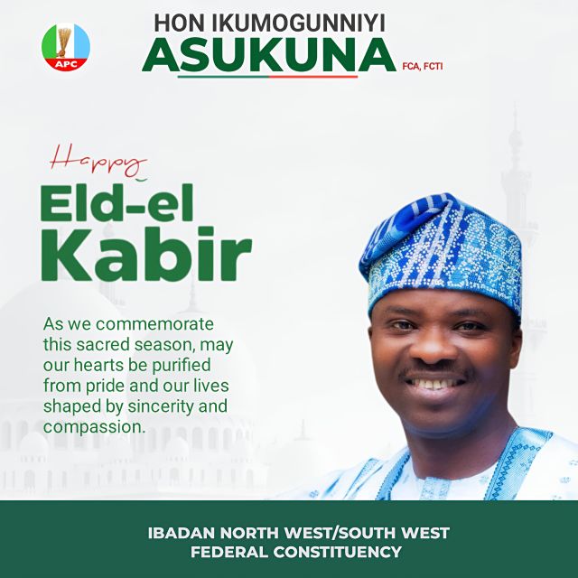 ‎Eid-el-Kabir: Asukuna Calls for Faith, Obedience, and Compassion