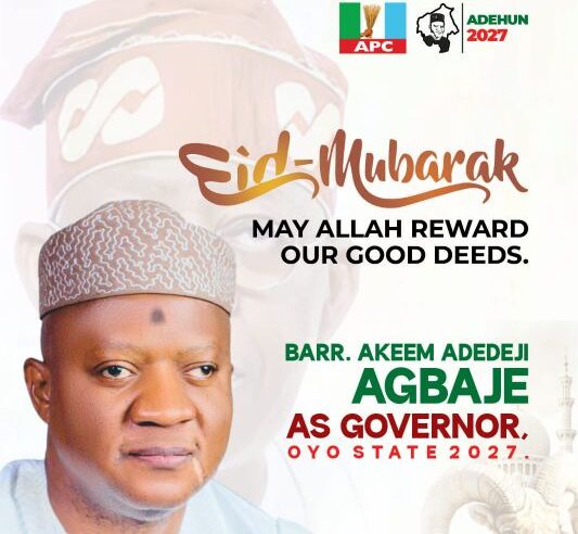 Eid-el-Kabir: Barr Akeem Agbaje Extends Greetings to Muslim Ummah, Calls for Sacrifice, Devotion, Selflessness
