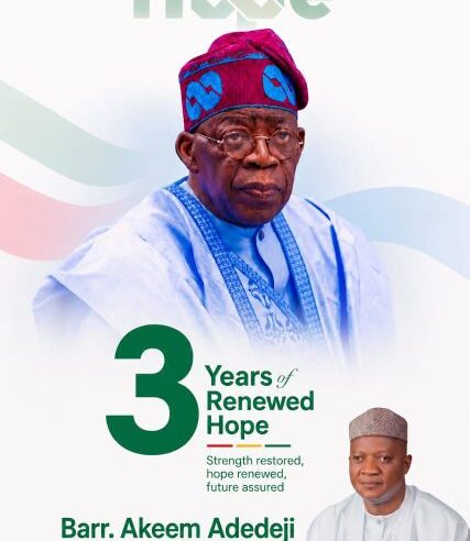 ‎Third Anniversary: Barr Akeem Agbaje Salutes President Tinubu’s Courageous Leadership