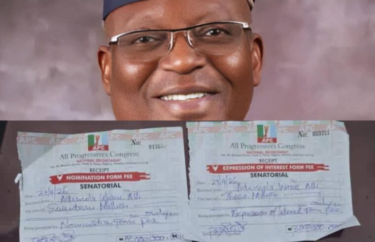 ‎AWA Picks APC Nomination Forms for Oyo Central 2027 Race, Intensifies Bid for Oyo Central Senate Seat