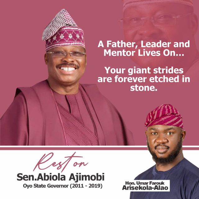 ‎6th Year Remembrance: Seeds of Sen Abiola Ajimobi’s Leadership Still Yielding Progress in Oyo State — Arisekola Alao