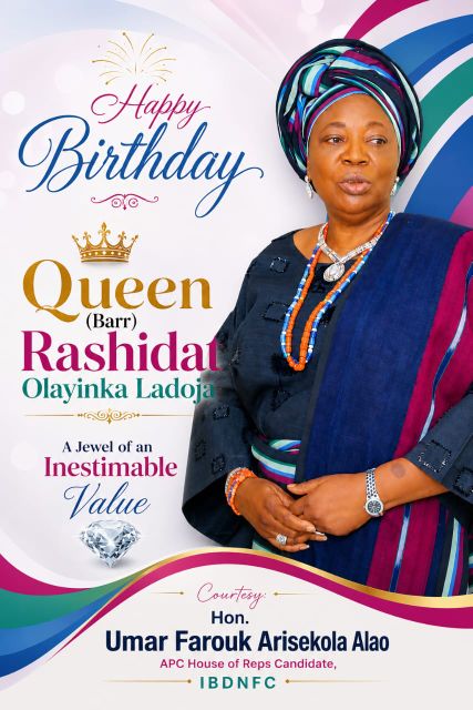 ‎Arisekola Alao Celebrates Olori Rasheedat Ladoja on Birthday